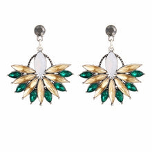 Load image into Gallery viewer, Flower Crystal Earrings