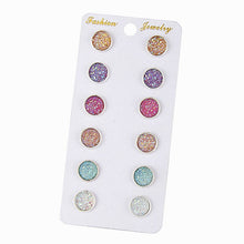 Load image into Gallery viewer, Mixed Color Fashion Stud Earring Sets