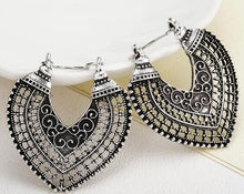 Load image into Gallery viewer, Vintage Retro Tibetan Silver Ear Hook Earrings